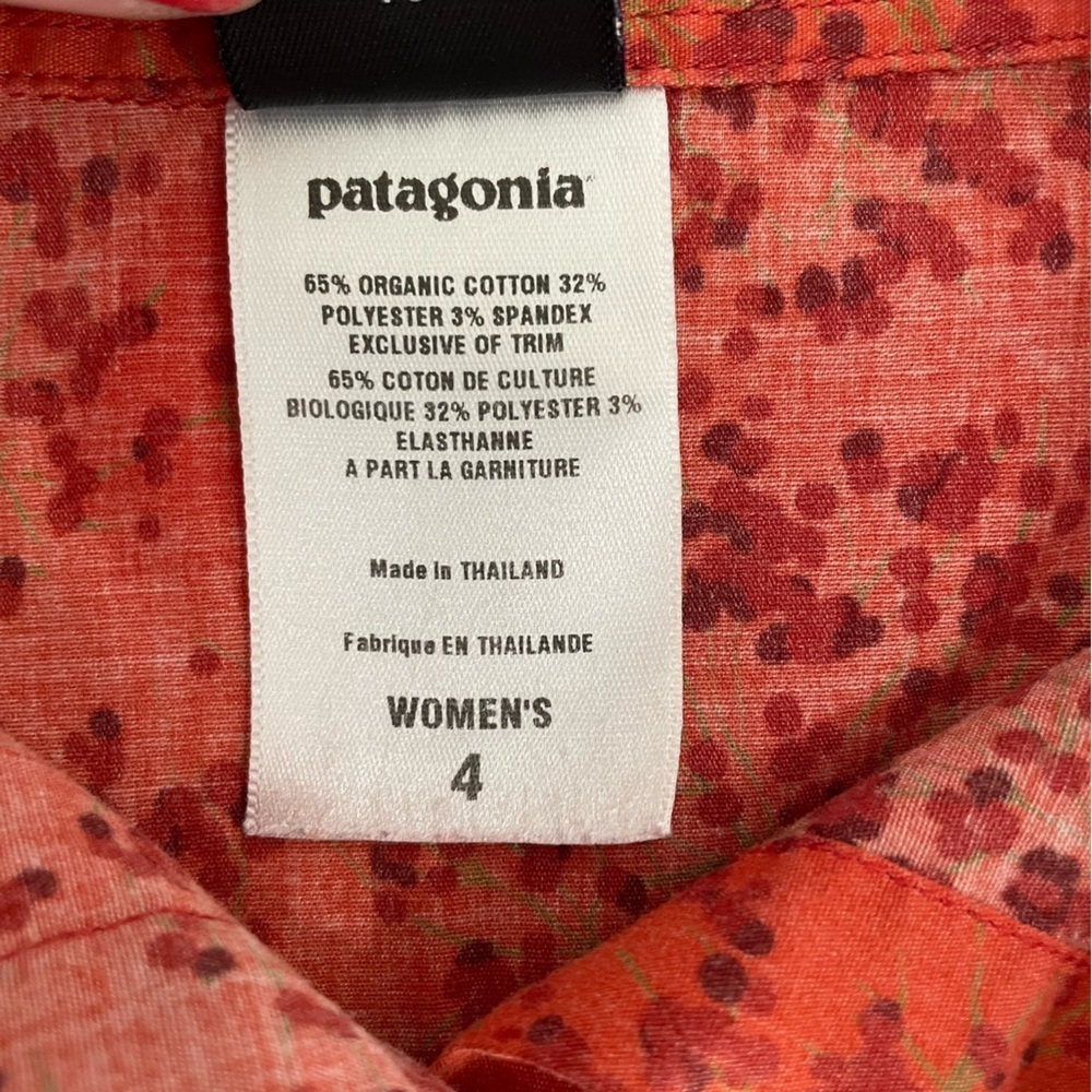 ⛰️Patagonia Organic Cotton Long Sleeve Button Up Top Women’s Size 4 - Picture 7 of 9